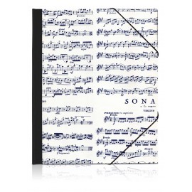 Eckspannmappe Noten Sonata, A4